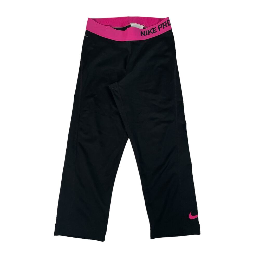 Nike Pro  Women's Pink Athletic Legging Pants DriFit Black size XSmall